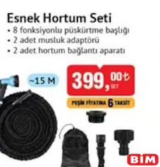 GARDEN WARE ESNEK HORTUM SETİ 15 M